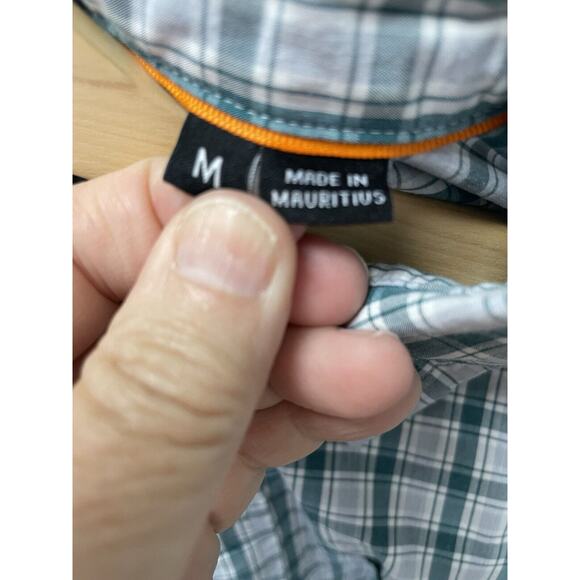 Orvis Fly Fishing Shirt Mens Size Medium Green Plaid Embroidered Biltmore - Picture 4 of 8